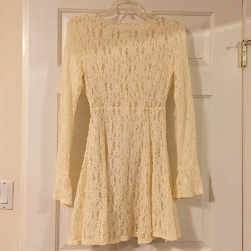 Free People corded lace fit & flare dress - Picture 4 of 8